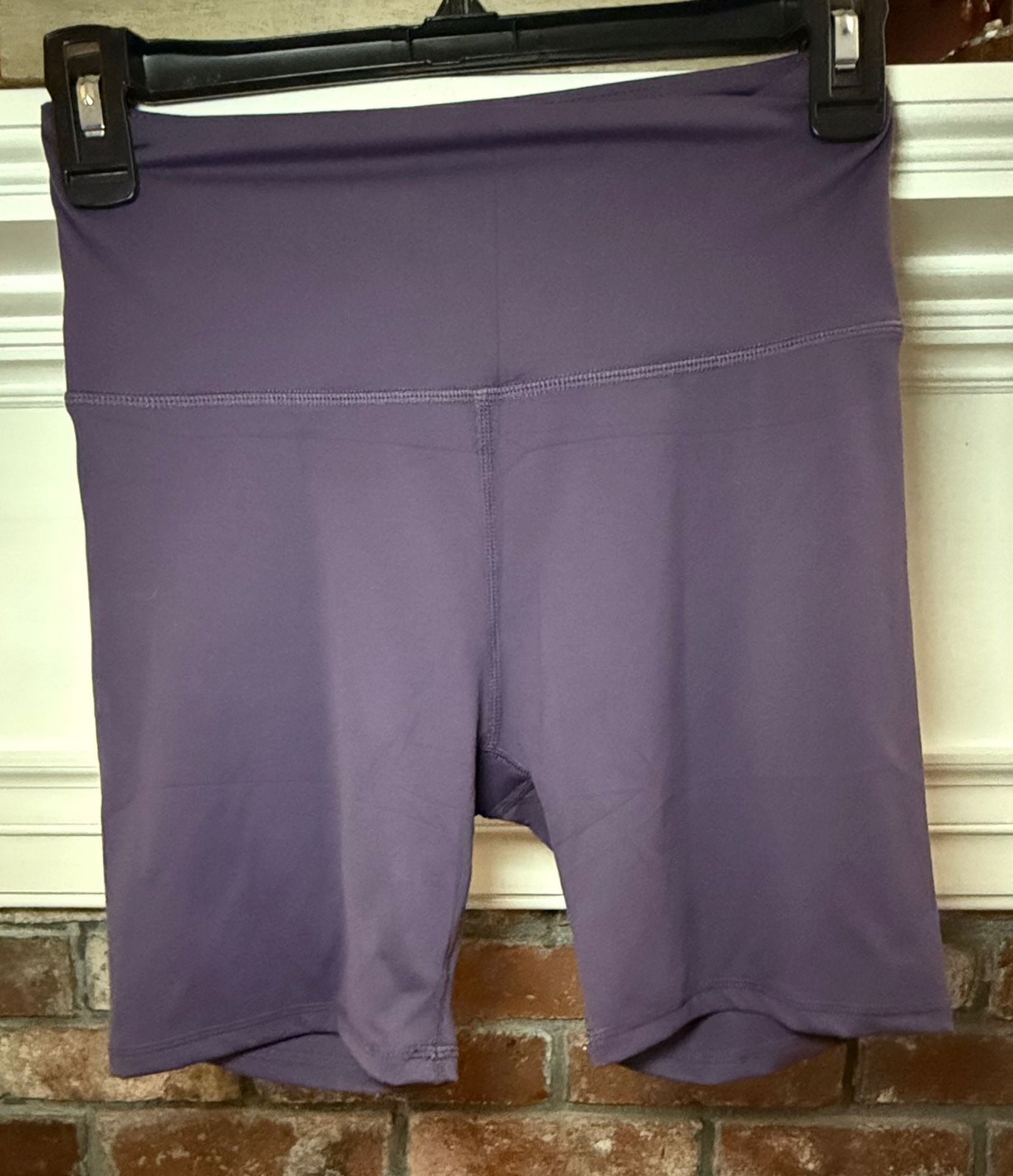 Ododos Women’s High-Waisted Athletic Biker Shorts in Purple