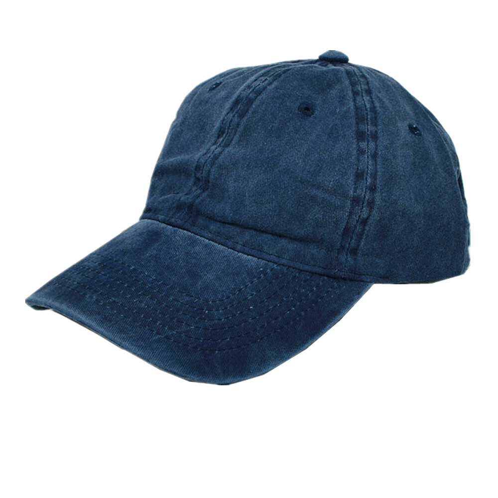 Mens Womens Pigment Dyed Washed Cotton Baseball Ball Cap Polo Style Dad Hat Caps
