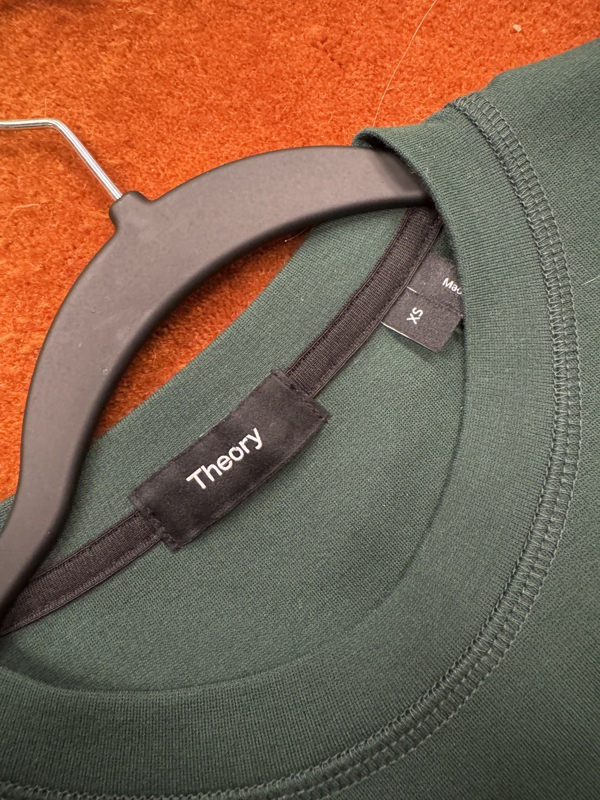 Women’s Emerald Green Soft Tee Theory Size XS NWOT Heavyweight Oversized T-Shirt