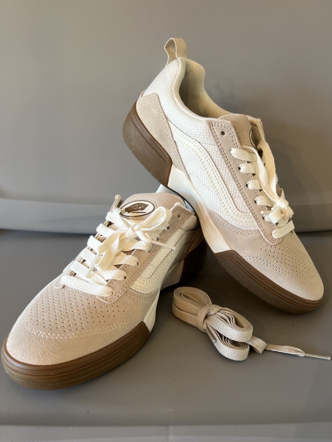 VANS Zahba Sneaker~Light Khaki~Suede & Nylon Gum Rubber~Men’s 8 / Women’s 9.5