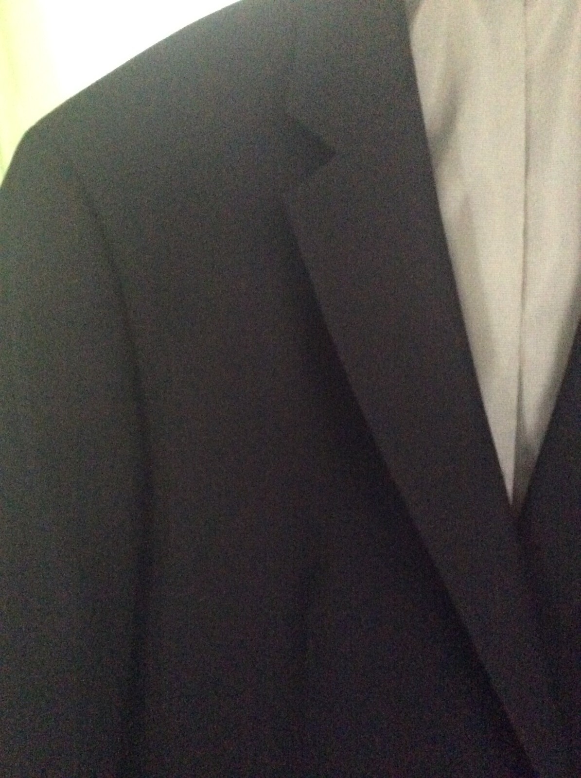 Croft &Barrow MEN’S SZ 44 R Suit Jacket Coat Blazer Black Smooth Feel Modern