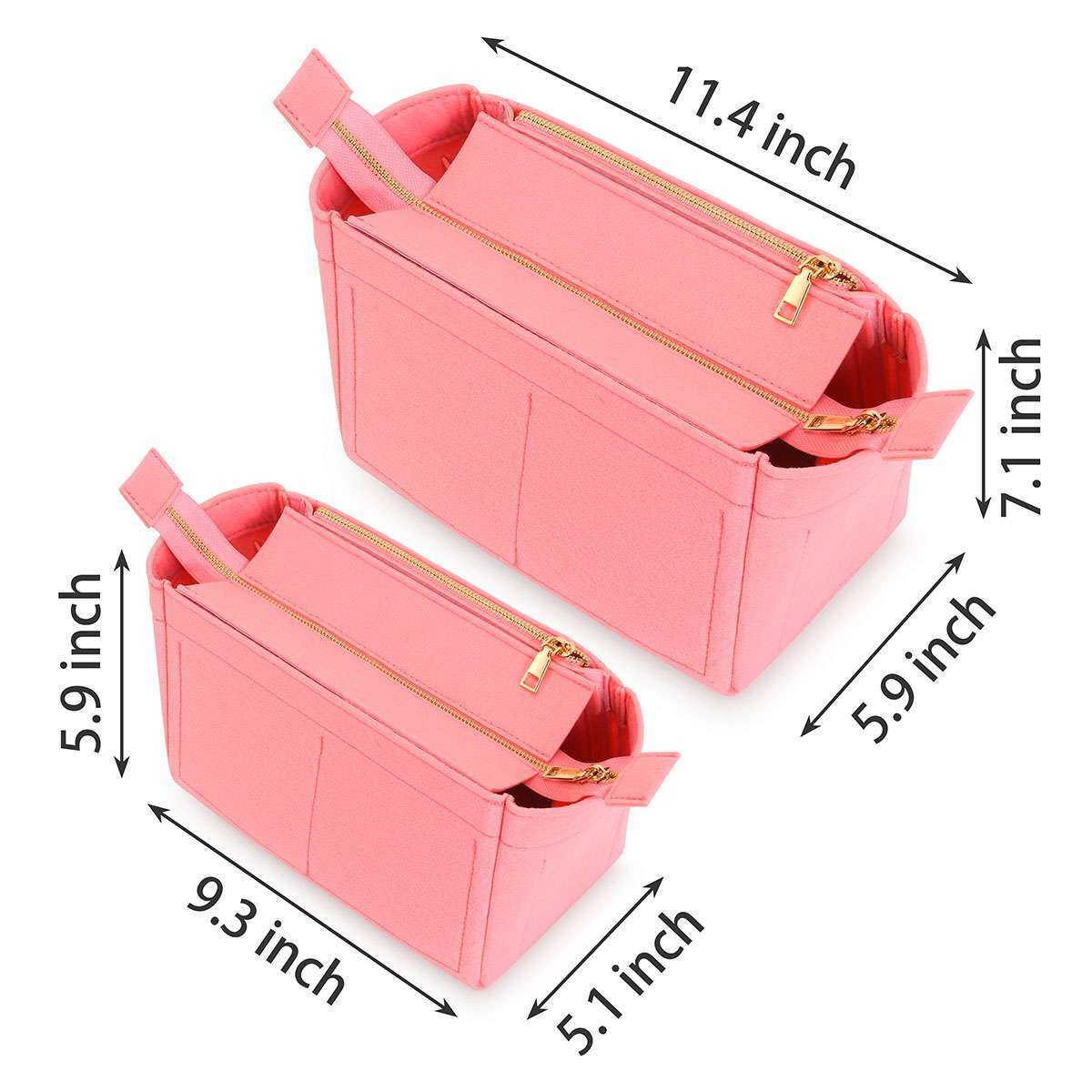 Felt Purse Handbag Organizer Insert Multi pocket Storage Tote Shaper Liner Bag