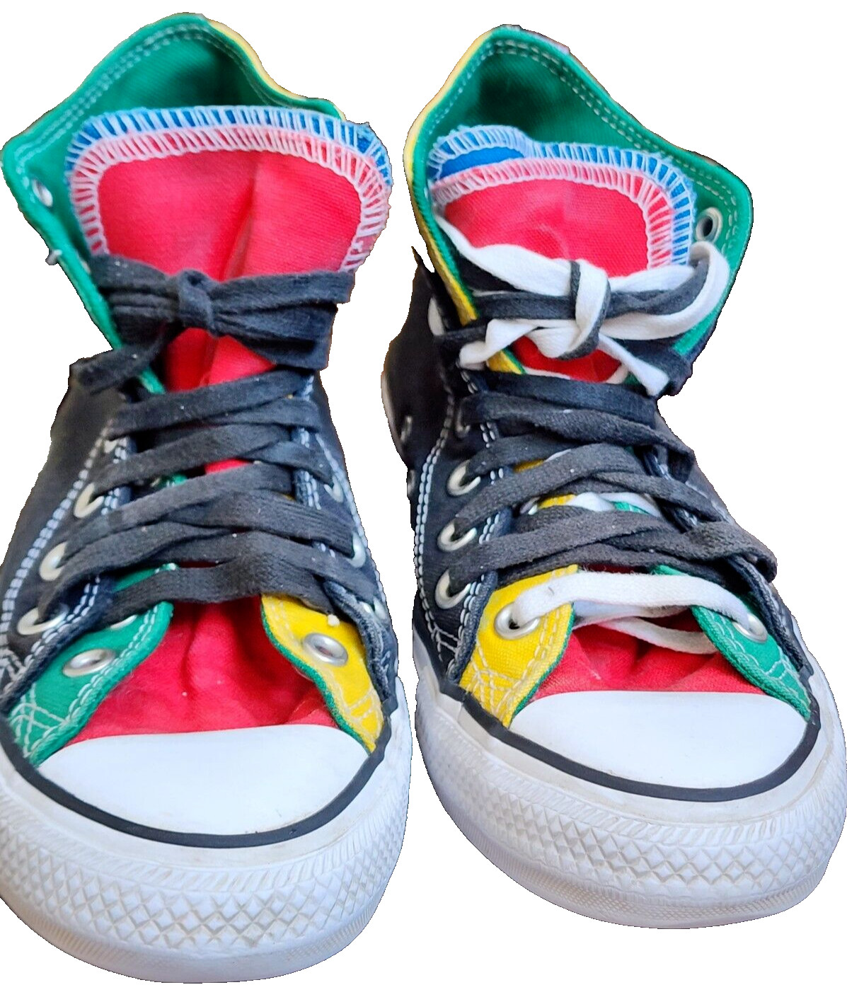 Converse Chuck Taylor All Star Double Upper Hi Sneaker Multicolor EU39 US M6 W8