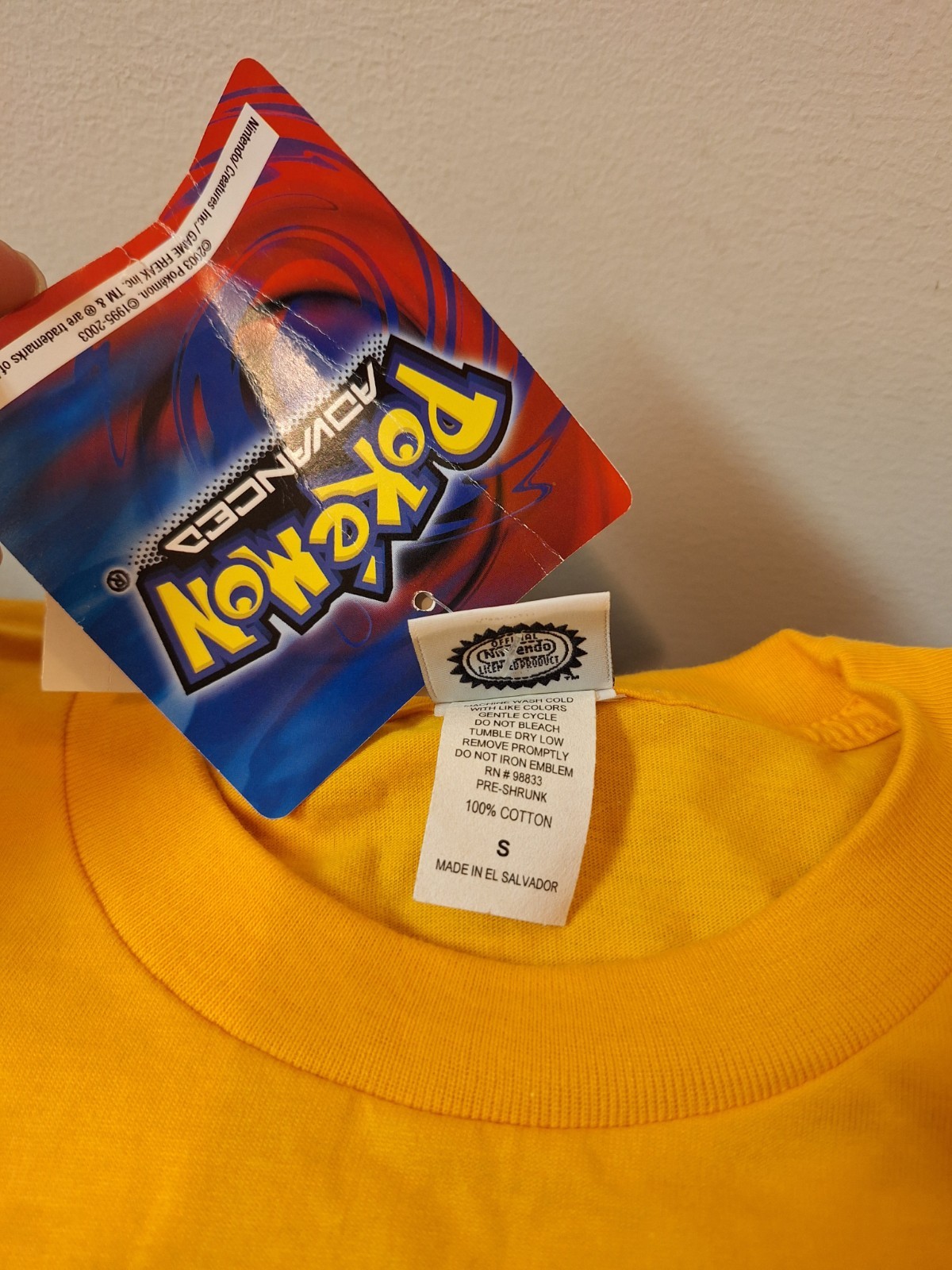 Vintage 2003 Official Nintendo POKEMON SHIRT Size Small Unisex