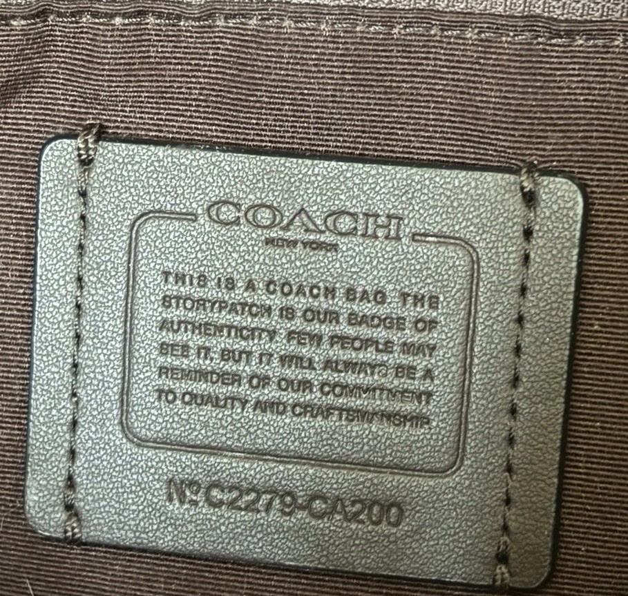 COACH NY City Andy Tote Shoulder Bag Horse Carriage Black Leather CA200