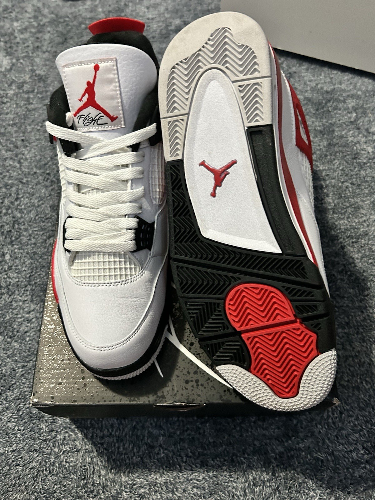Jordan Air Jordan 4 Retro Red Cement 2023 White/Fire Red/Black DH6927-161