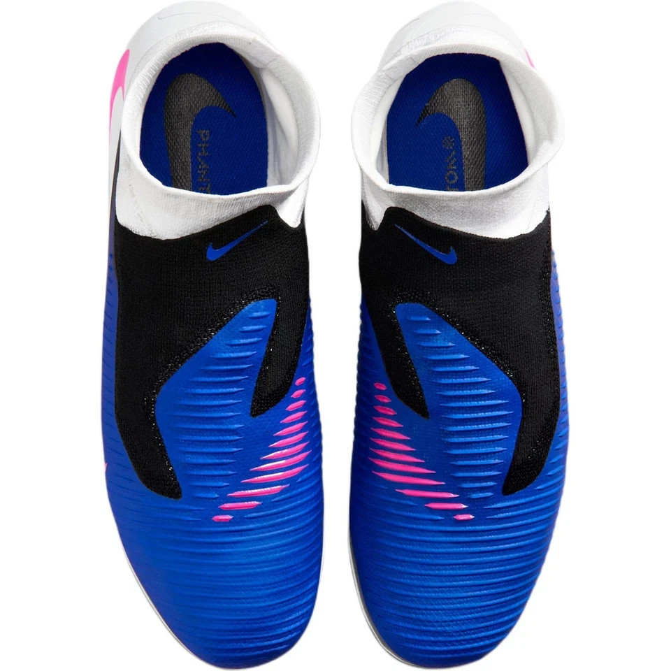 Nike Phantom 6 High Pro FG Men’s Cleats White Blue HQ2311 446
