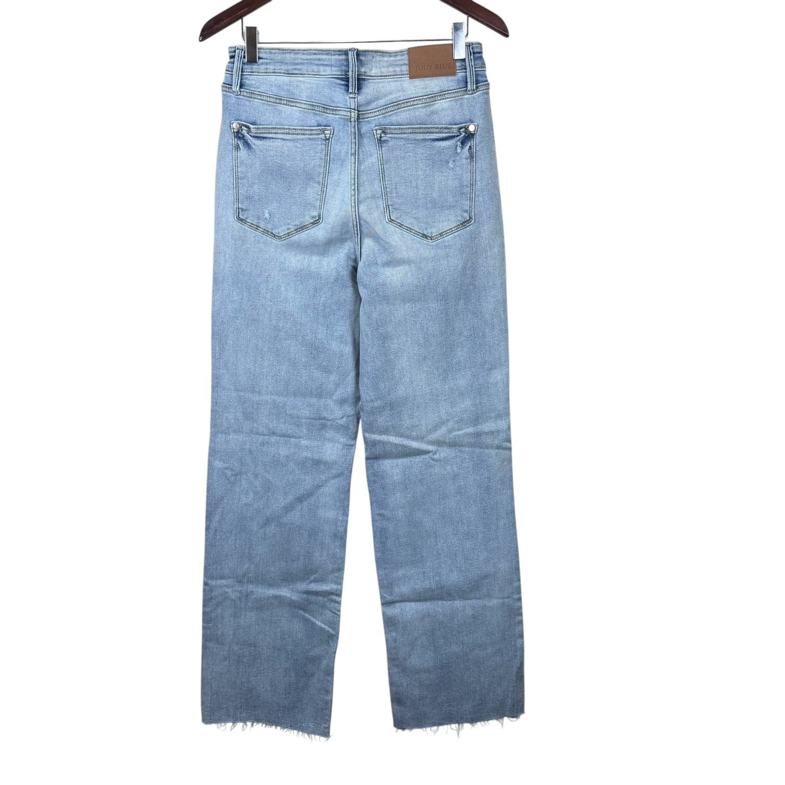 Judy Blue High Waist V-Front Vintage Wash Straight Denim Jeans – Size 11 / 30