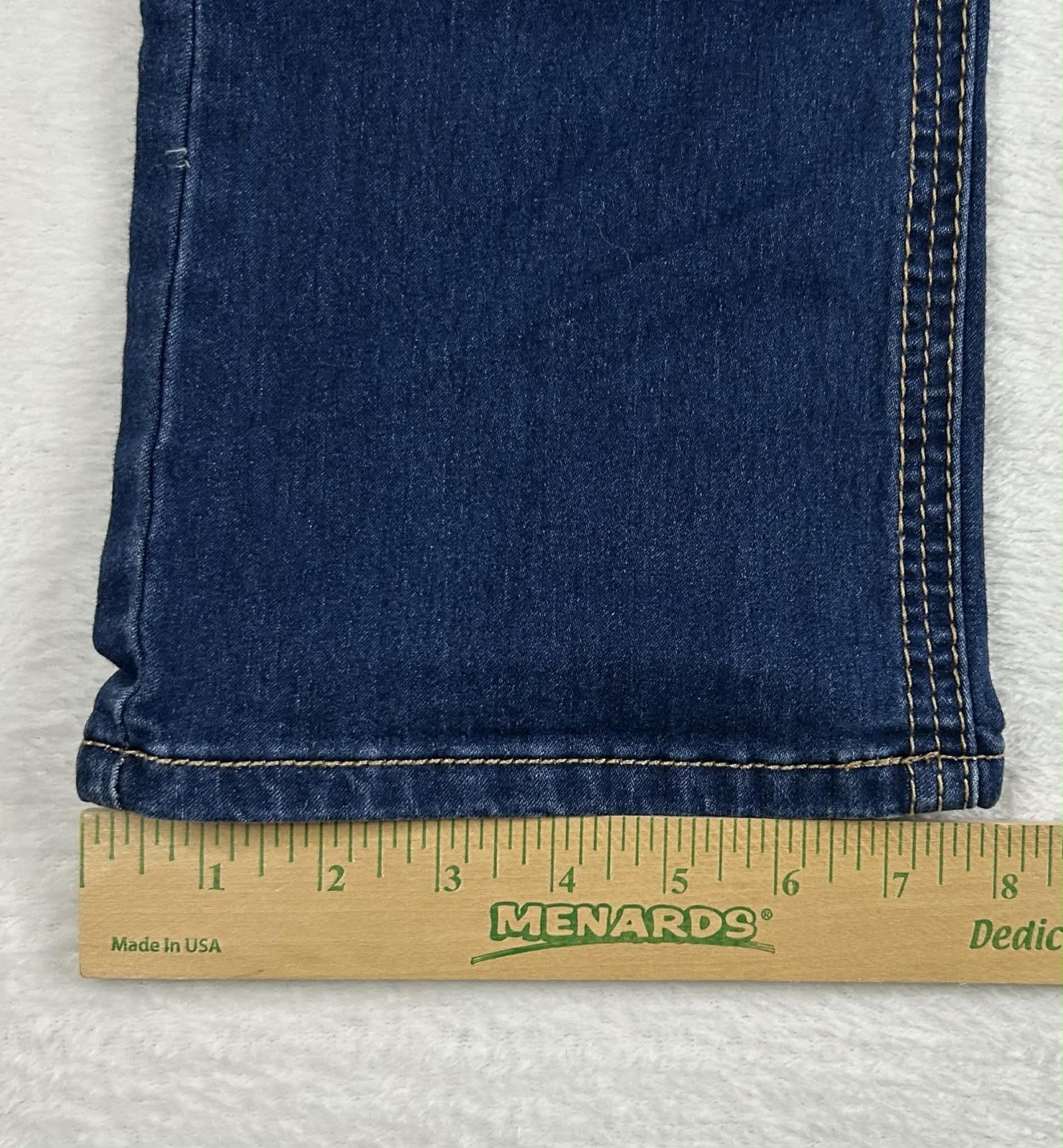 Amethyst Juniors Size 5 Dark Wash Bootcut Jeans Double Button Waist