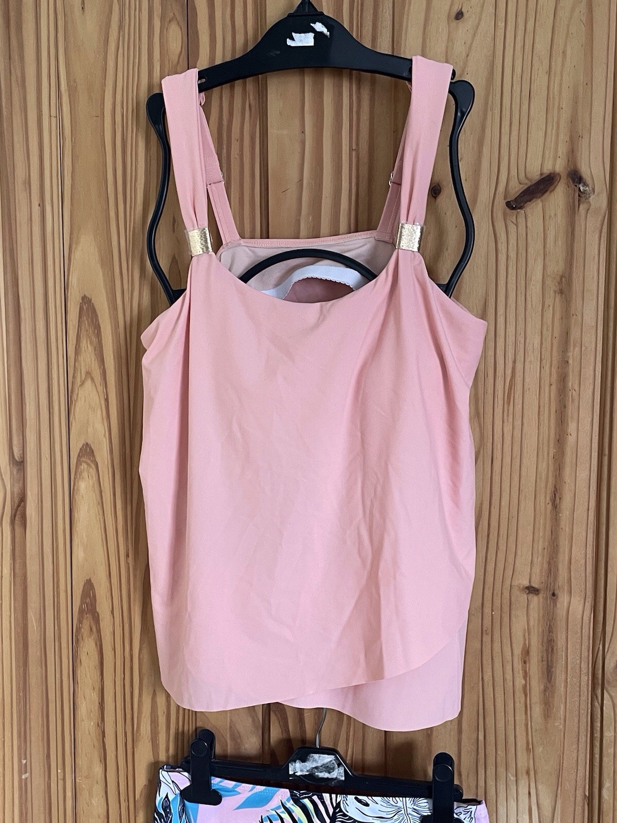 Women’s Floral Tankini with High Waisted Bikini Bottoms – Size S (8-10)