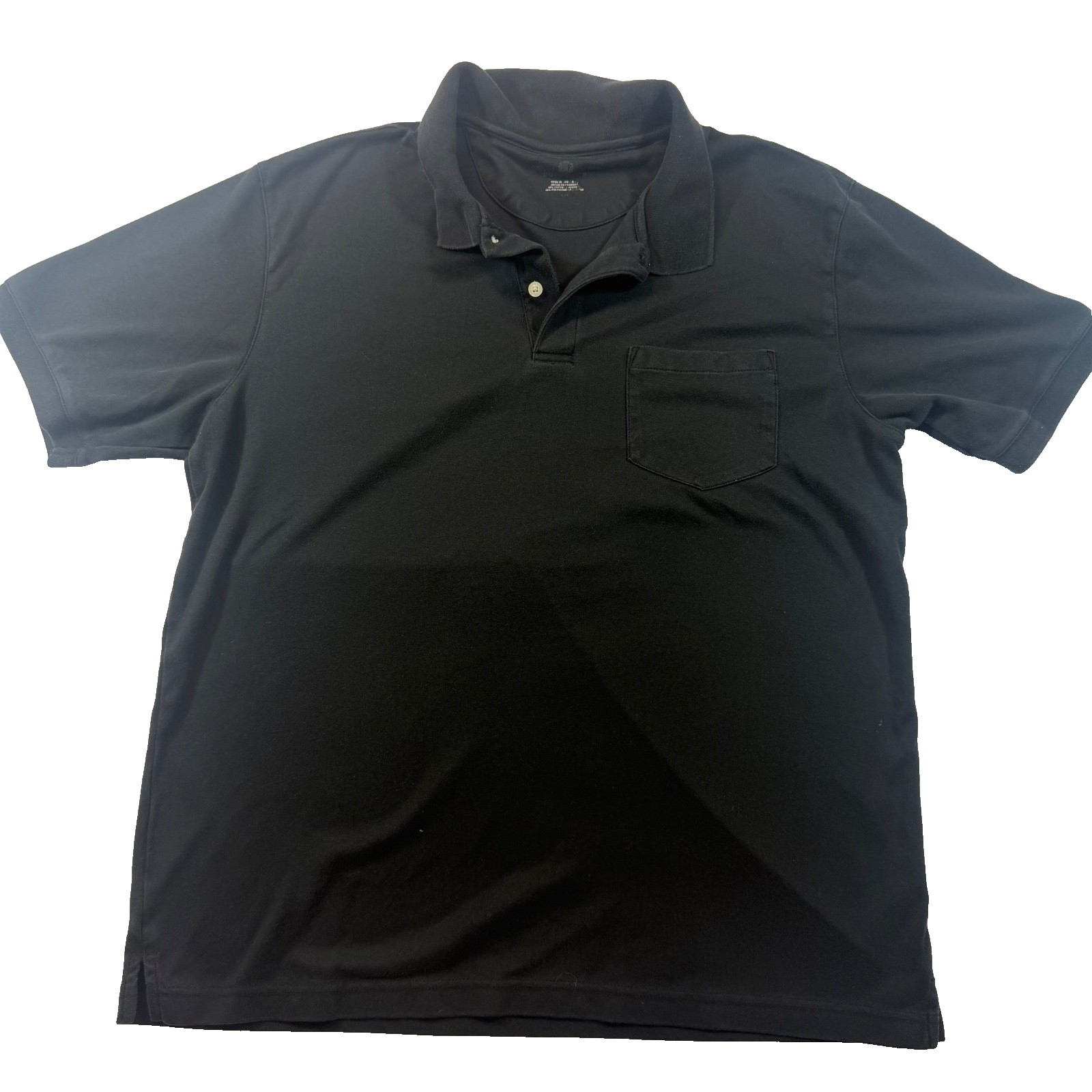 Covington Men’s Black Polo Shirt Size XL Short Sleeve Pocket Casual Work Shirt