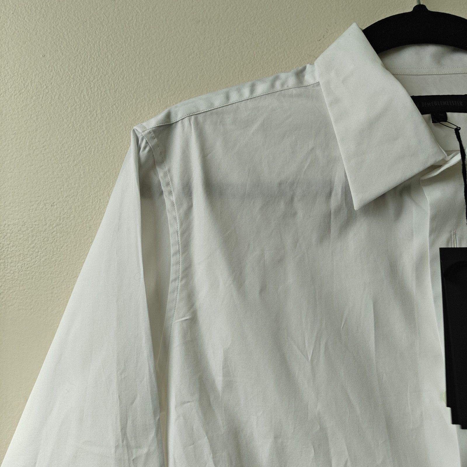 NWT Ann Demeulemeester White Cotton Dress Shirt Size M, Men’s
