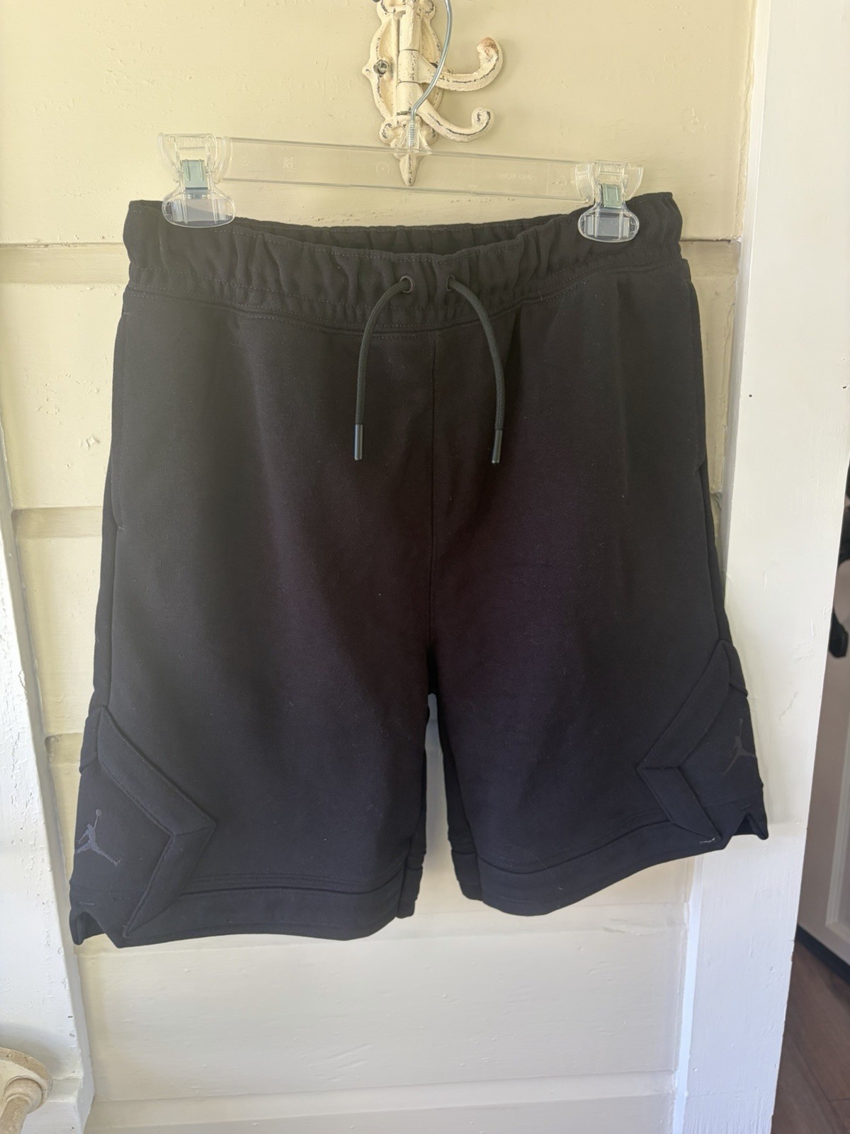 Air Jordan Flight Fleece Black Diamond Shorts Boys 13-15 L