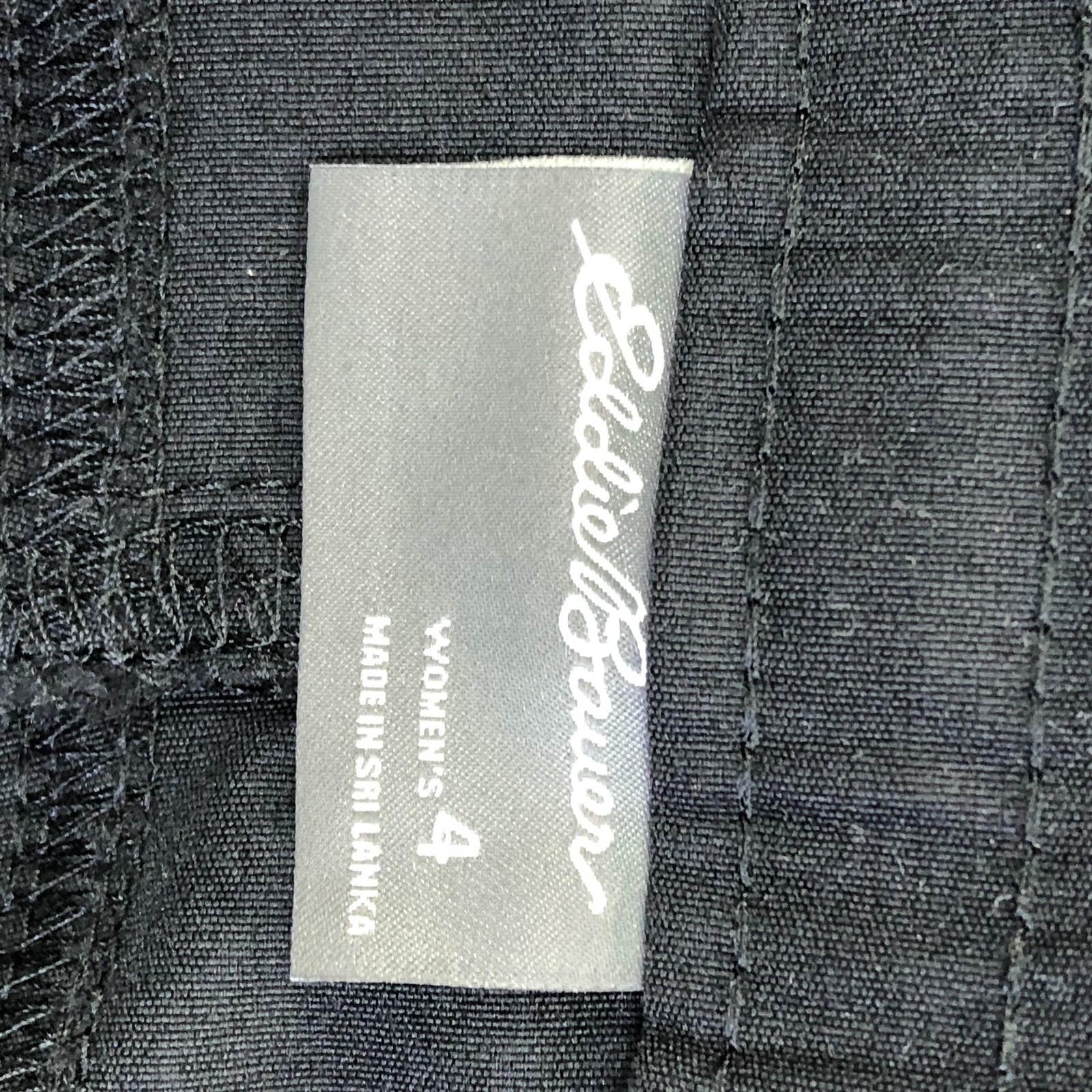 Eddie Bauer Pants Womens 4 Black WR Rainier Capri Water Resistant Hiking UPF 50
