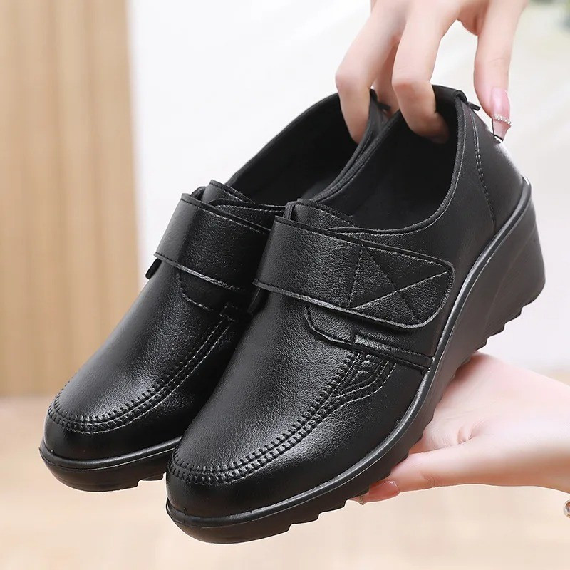 Women’S Wedge Ankle Boots Zip up Soft Sole Non Slip Comfortable Dress Shoes