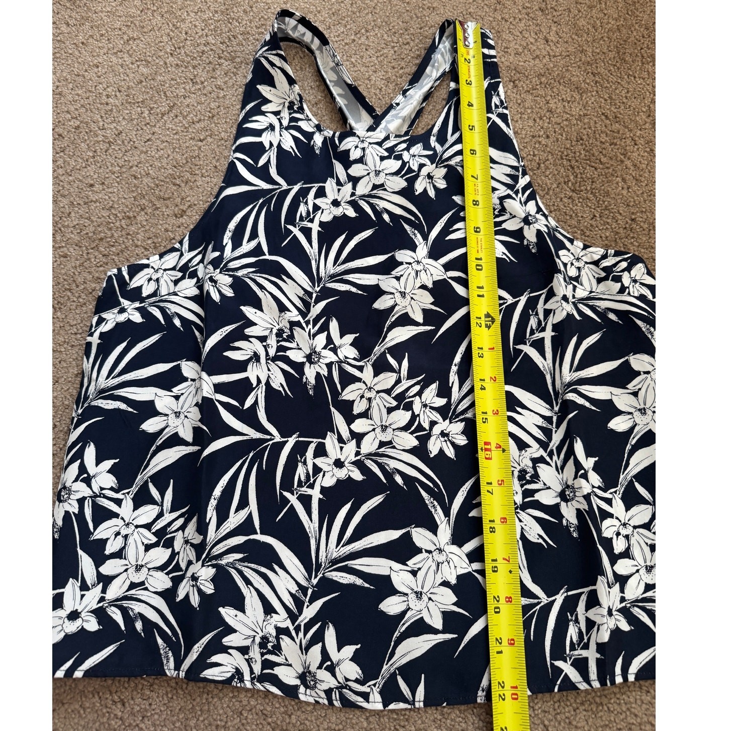 Madewell Floral Tank Top Tropical Vacation Cruise Beach Euro Summer Size 8
