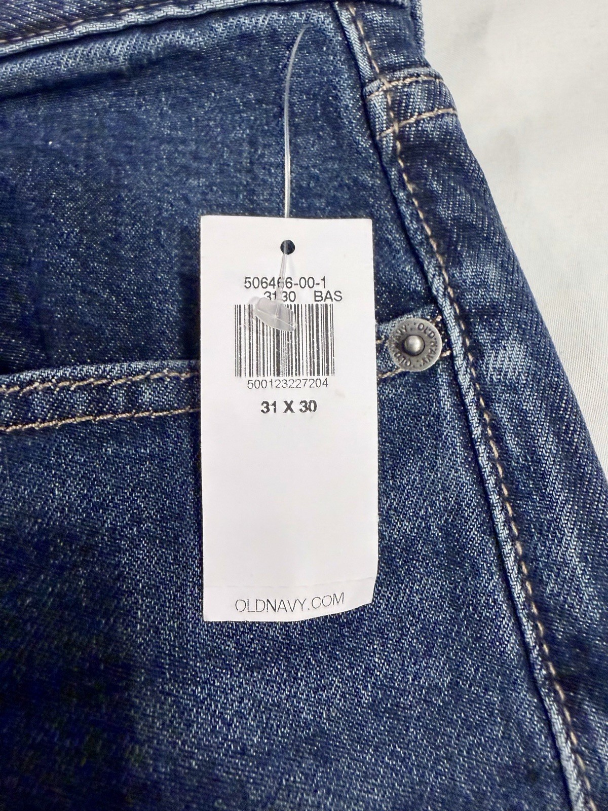 NWT Old Navy Slim Built In Flex Stretch Blue Denim Jeans Mens Size 31×30