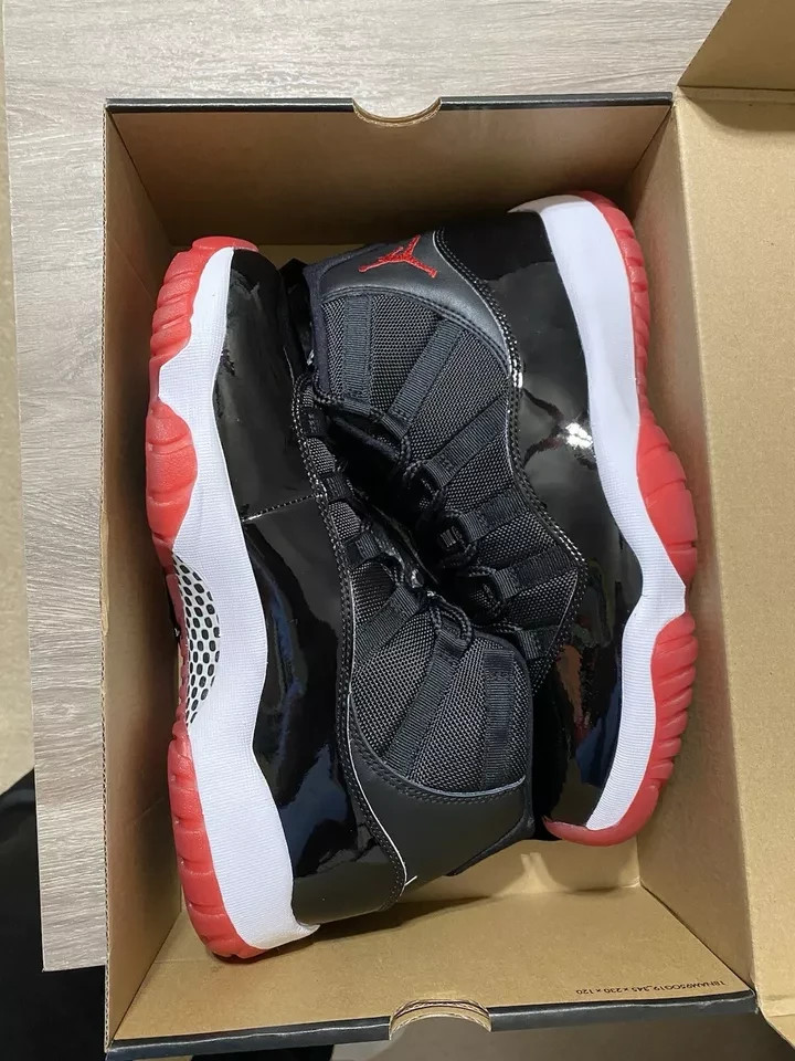 Jordan Air Jordan 11 Retro Men’s Black Red White Basketball Sneakers
