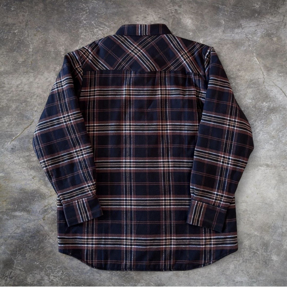 Wrangler Quilted Pearl Snap Long Sleeve Flannel Men’s Size Large Shacket 75108AA