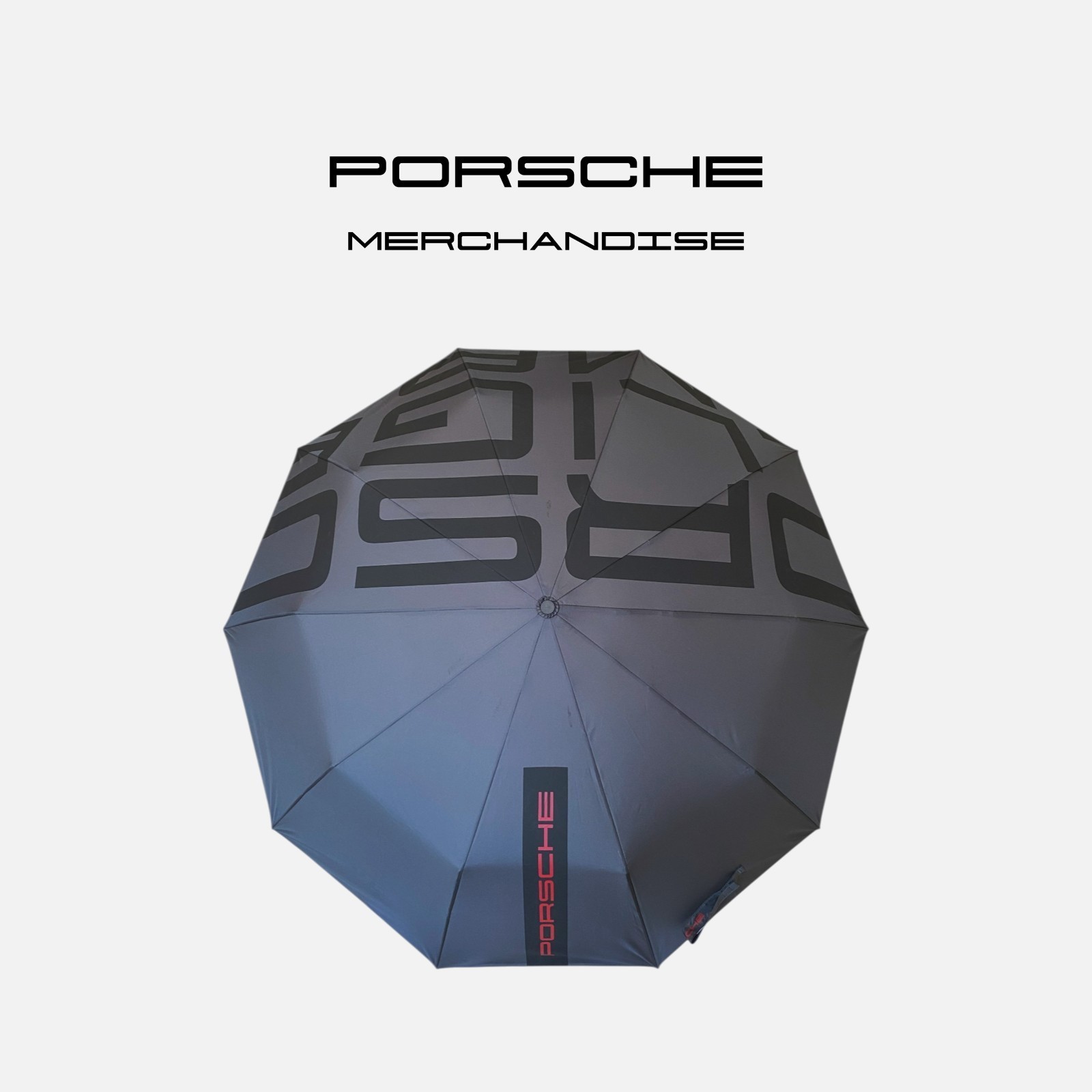 Genuine Porsche Design Umbrella Folding Automatic Official Merchandise Gift Grey