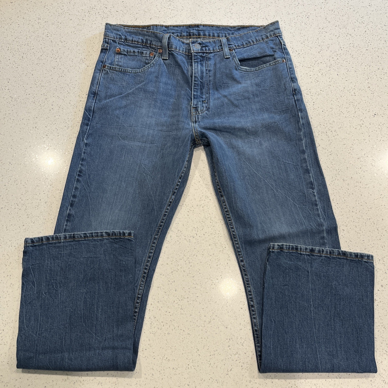 Levi’s 527 Slim Bootcut Jeans Mens 36/32 Blue Denim Workwear Casual Western