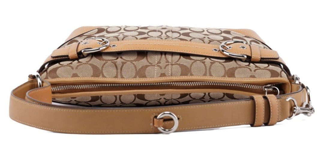 COACH Soho Vintage Signature Jacquard Leather Hobo Shoulder Bag EXCELLENT!!