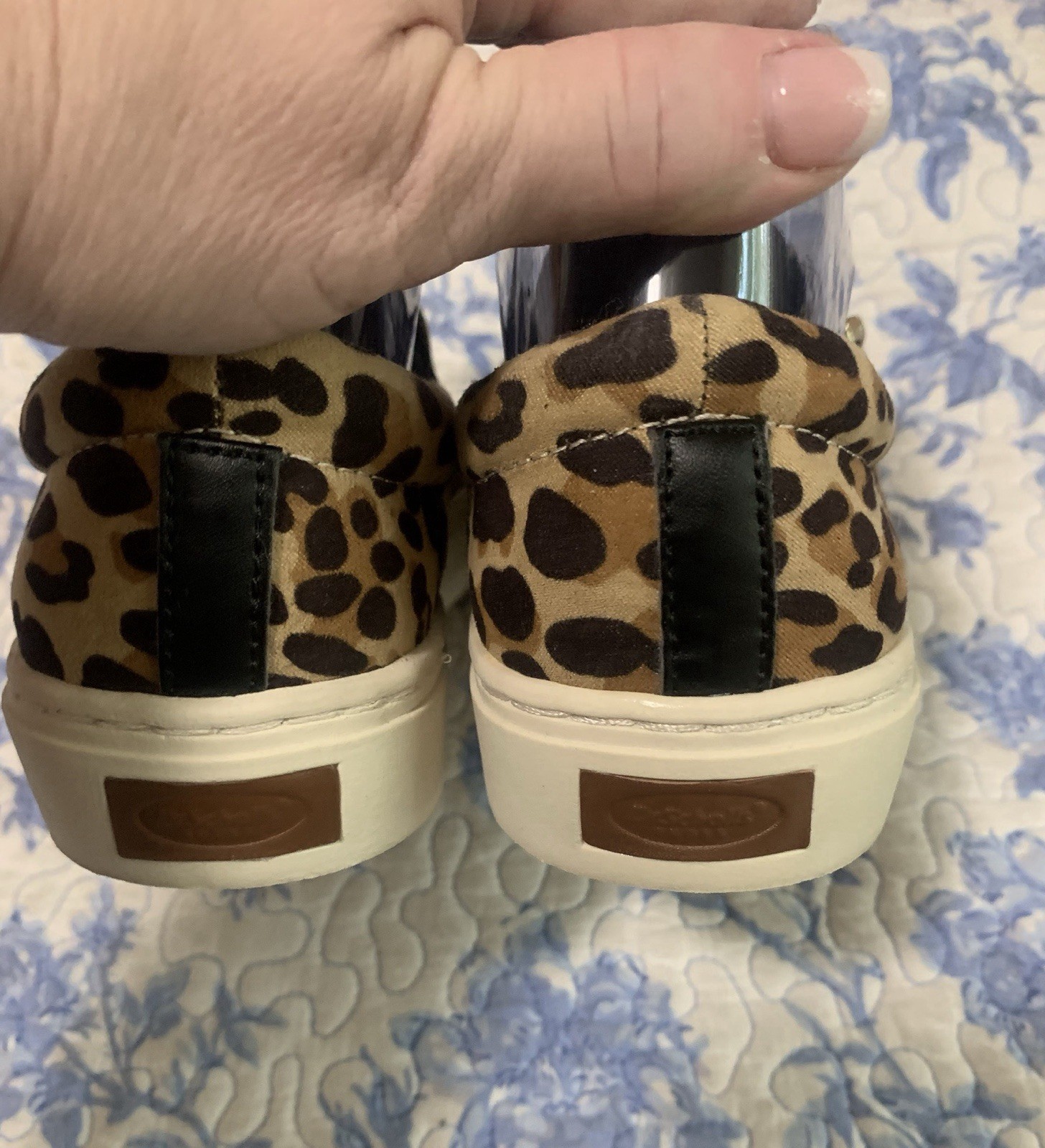 Dr. Scholl’s Be Free Energy Tech Leopard Slip-On Zipper Comfort Shoes Women 6 M