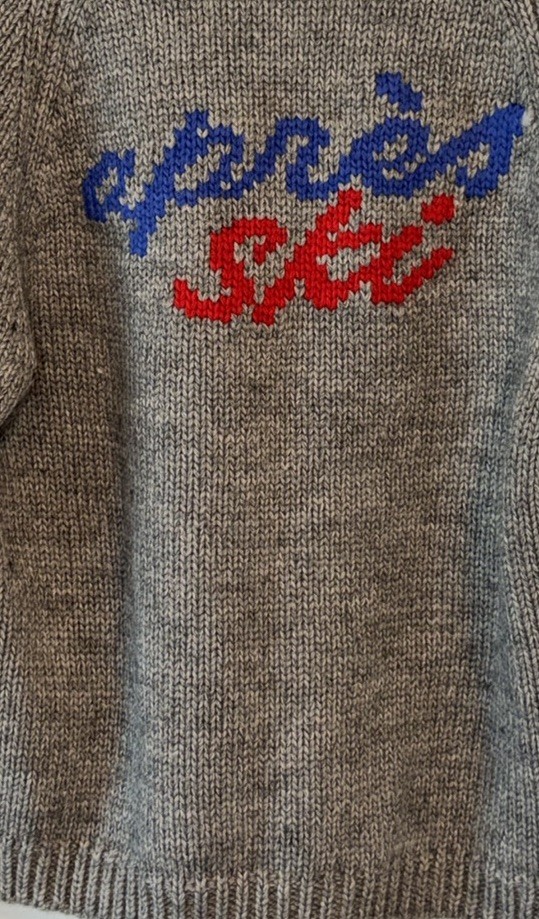 PINK PINEAPPLE Apres Ski Chunky Knit Cardigan Topper in Gray XS/S Ski Lodge PP21