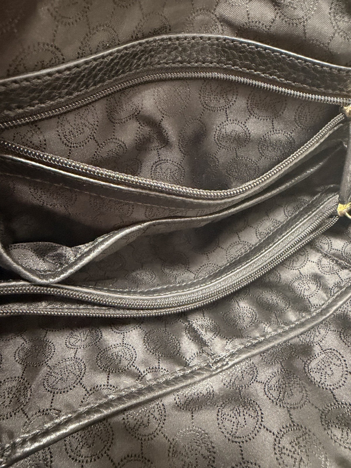 Michael Kors Black Pebbled Satchel Top Handle, Detachable Strap, Gold Hardware