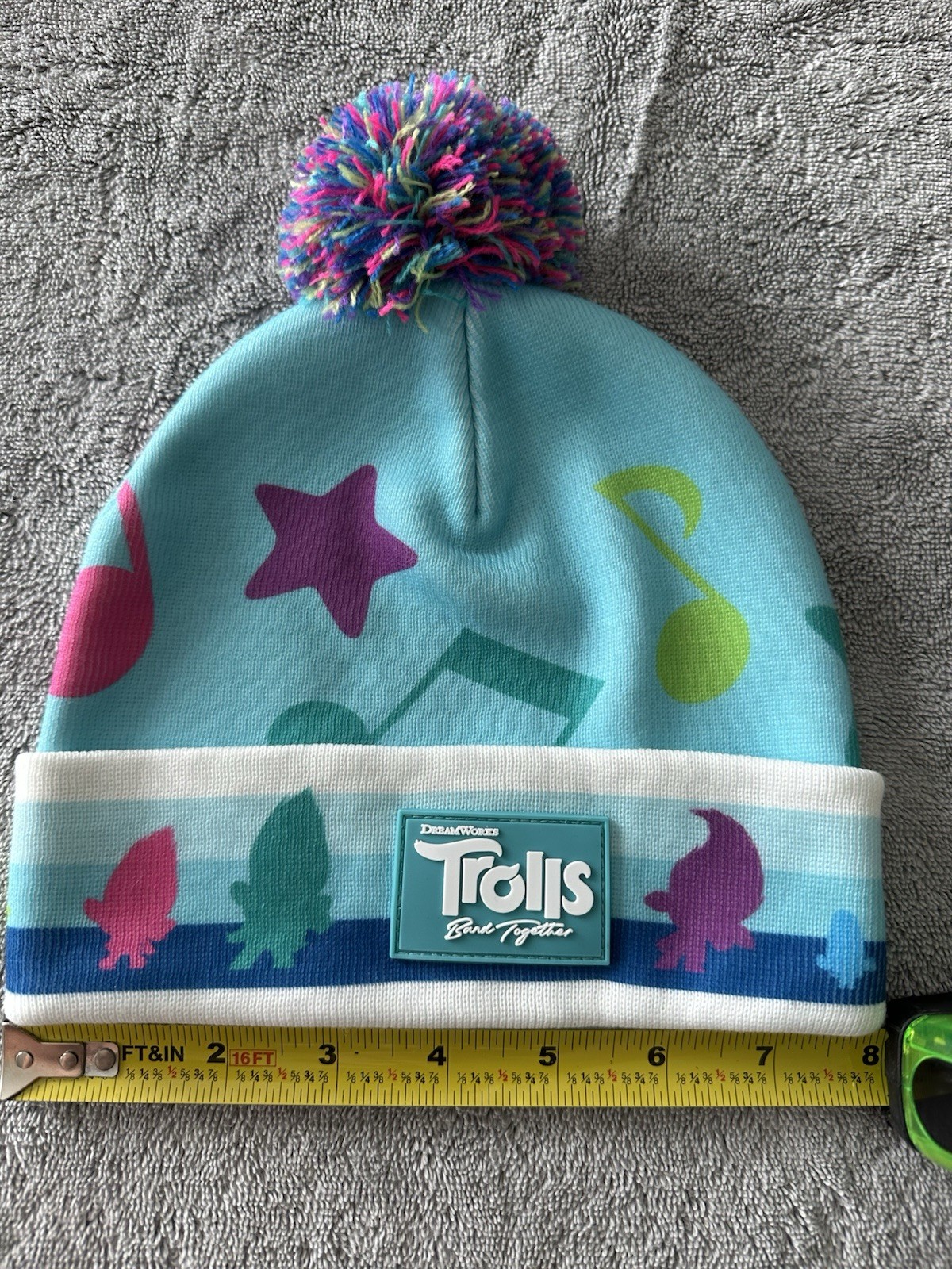 Trolls Band Together Winter Beanie Hat One Size Kids/Youth Brand New Fluffy Top