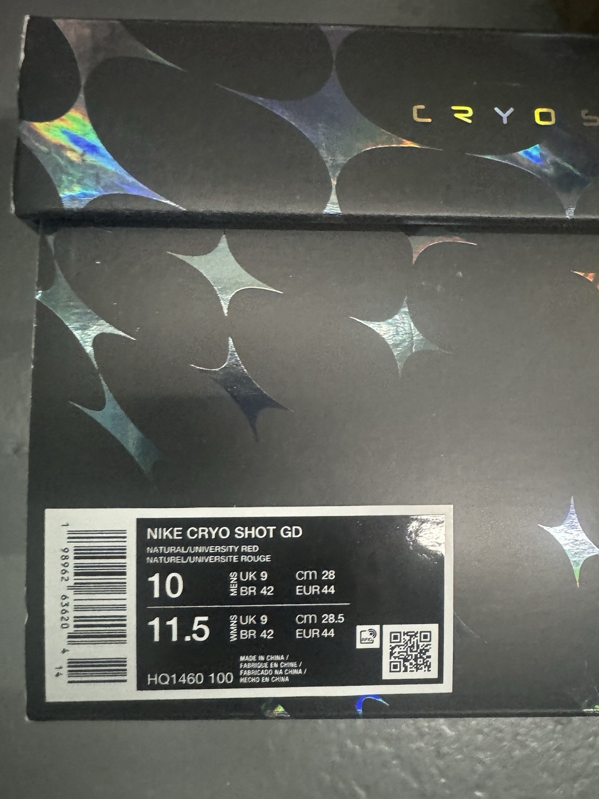 Nike x Peaceminusone Cryoshot CTR 360 Size 10 South Korea Brand New