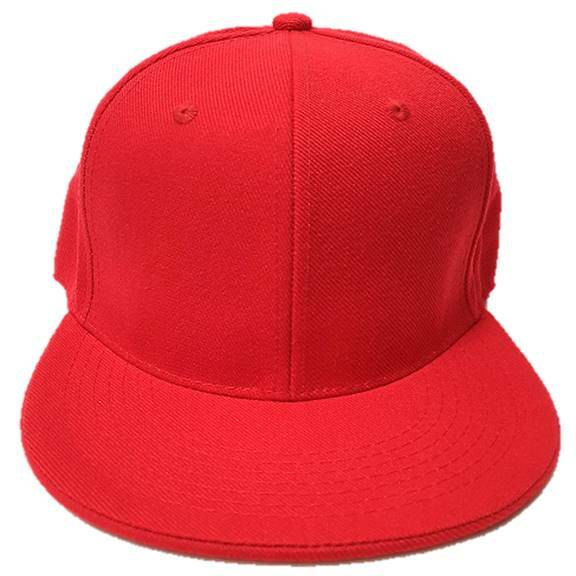 Original Plain Solid Color Fitted Cap w/Flat Bill Baseball Cap Premium Blank Hat