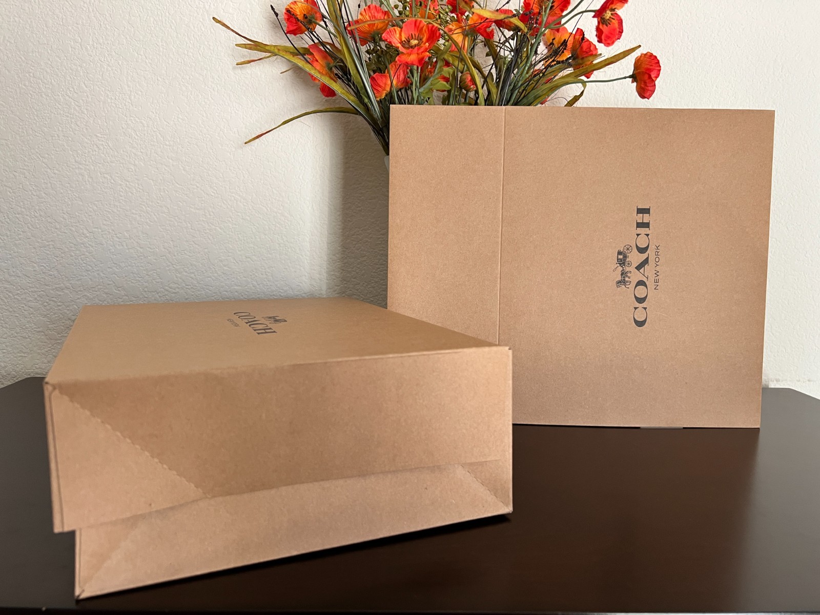 Two Coach Gift boxes Size (12″x10″x4.5″)