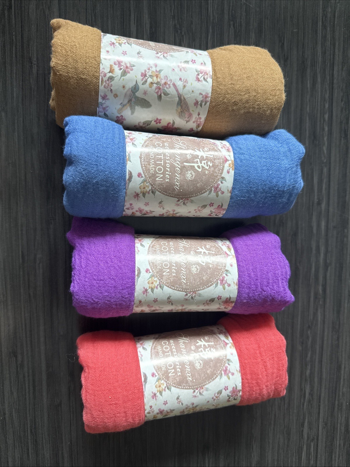 NEW 4 Handmade Wrap/Large Scarves