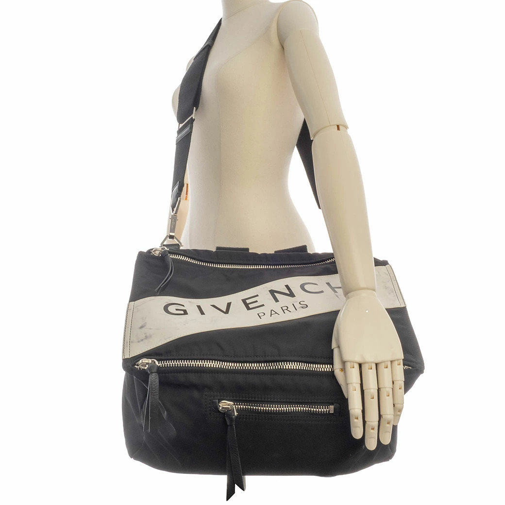 Givenchy Pandora Shoulder Bag Nylon Canvas Black Men’s #URB355