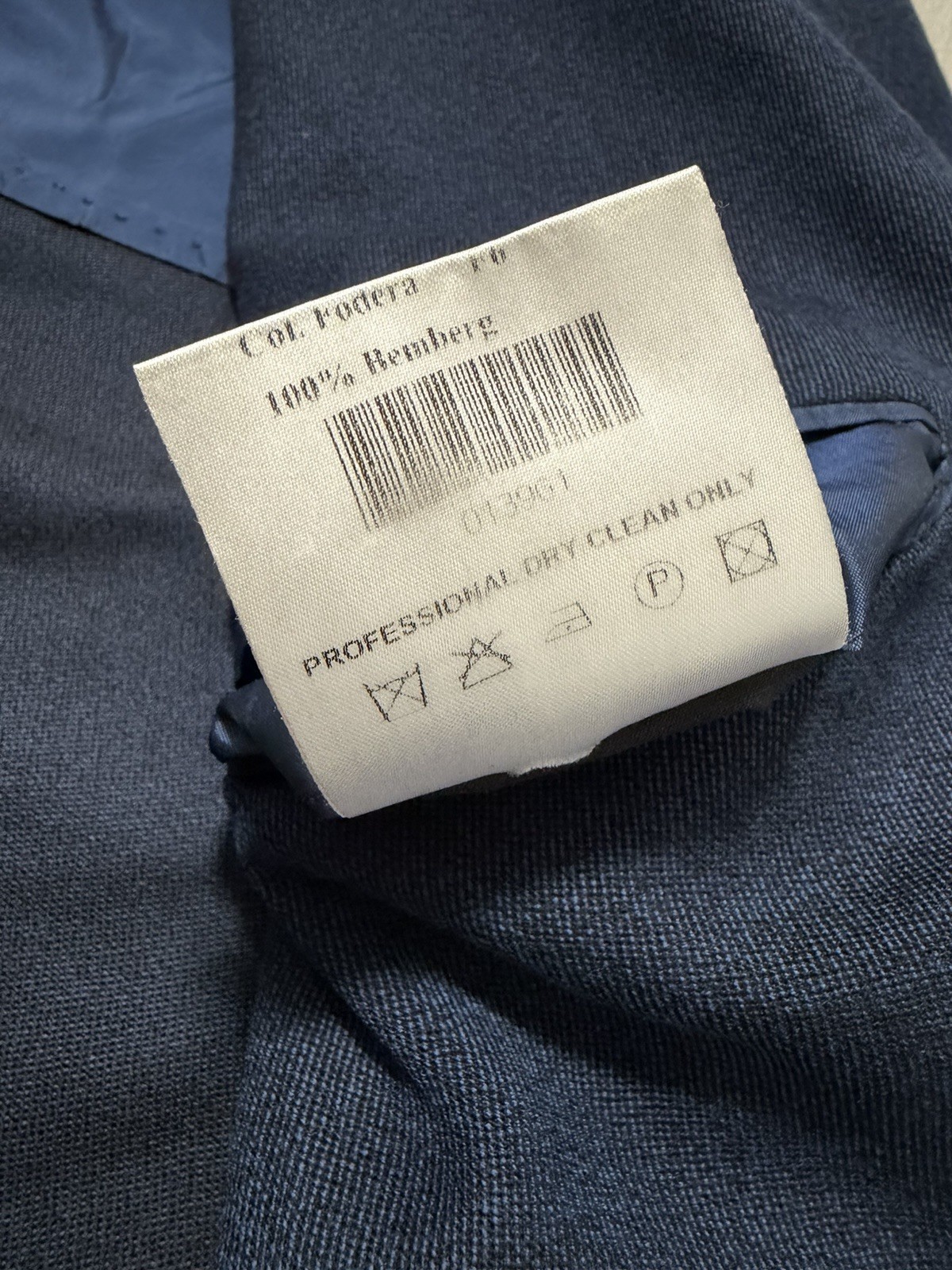 Orazio Luciano – Napoletana Custom Made Blazer Jacket Navy Blue Size 54 Italy