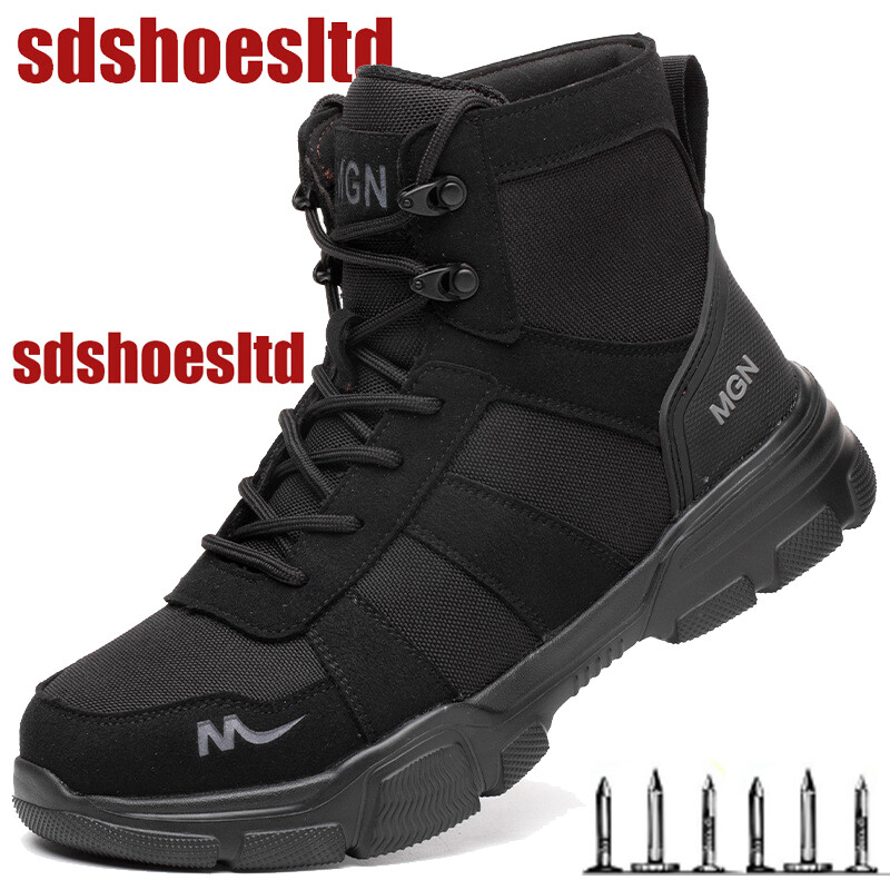 Indestructible Mens Safety Shoes Steel Toe Sneakers Work Boots Hiking Waterproof