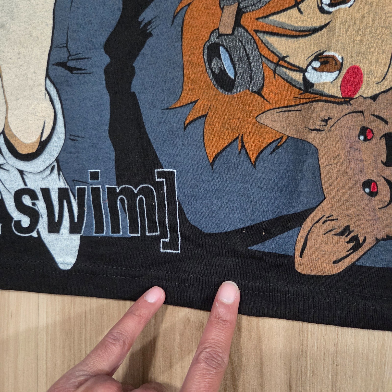 Cowboy Bebop T Shirt Size L Black Bootleg Vintage Rush Anime Adult Swim