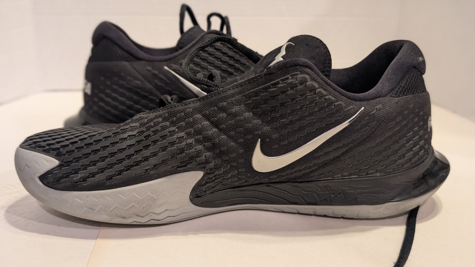 Nike Air Zoom Vapor Cage 4 Rafa Black Silver Tennis Shoes Men’s 11.5 DD1579-001