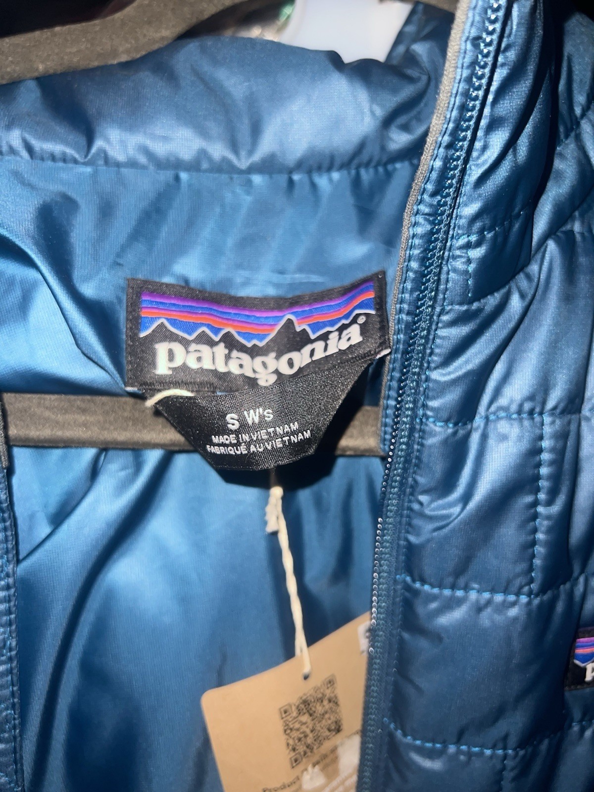 Patagonia Nano Puff Puffer Jacket Women’s S Blue Full Zip Lightweight Quilted