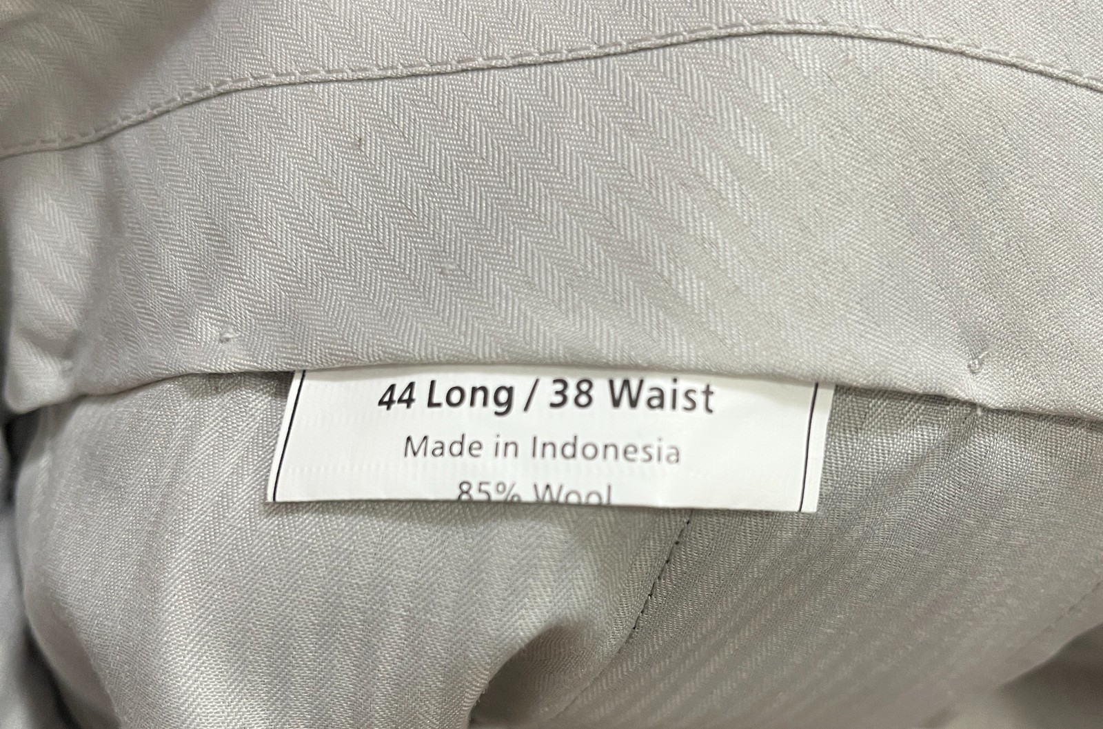 Men’s Suit – PRONTO UOMO, 44 Long, 38 Waist, Charcoal Gray, Pre-owned Excellent