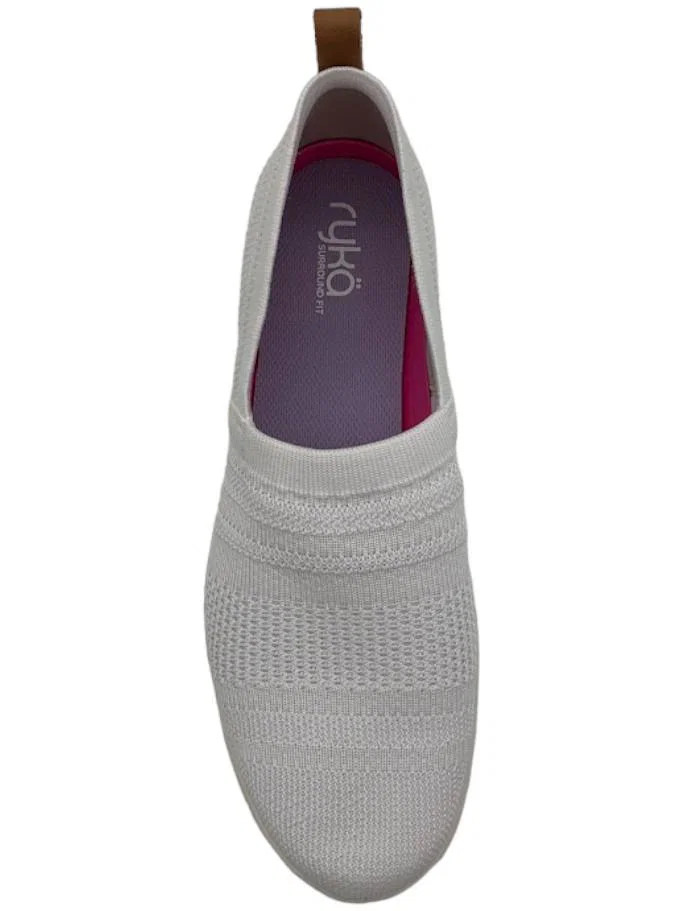 Ryka Stretch Knit Slip-Ons with Surround Fit Hera 3 Brilliant White