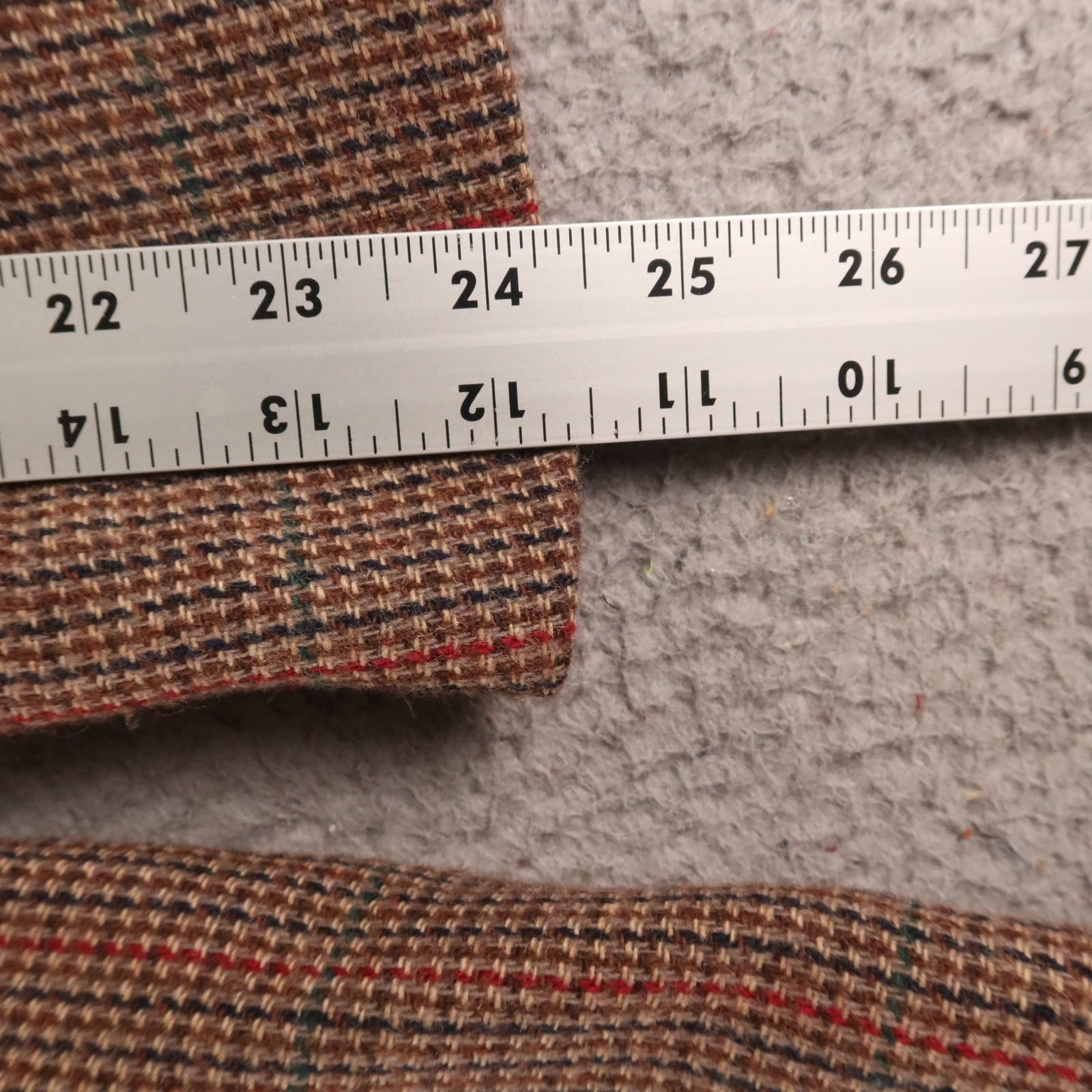 VTG Tweed Suit Womens 12 Brown Houndstooth Check Wool Blend Double Breasted
