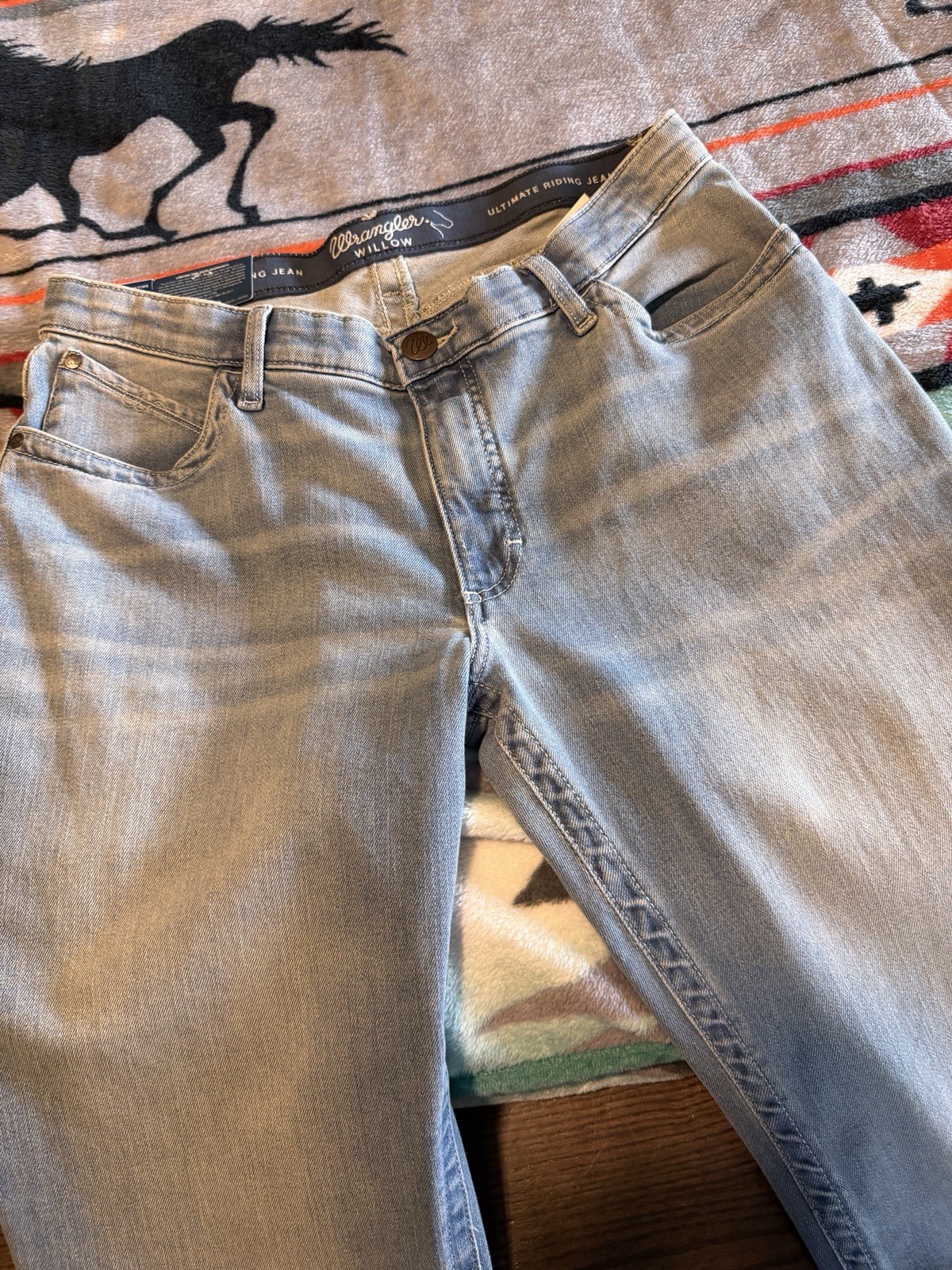 NEW NWT WOMENS WRANGLER WILLOW BOOT CUT ULTIMATE RIDING JEANS 33 15 36 LONG