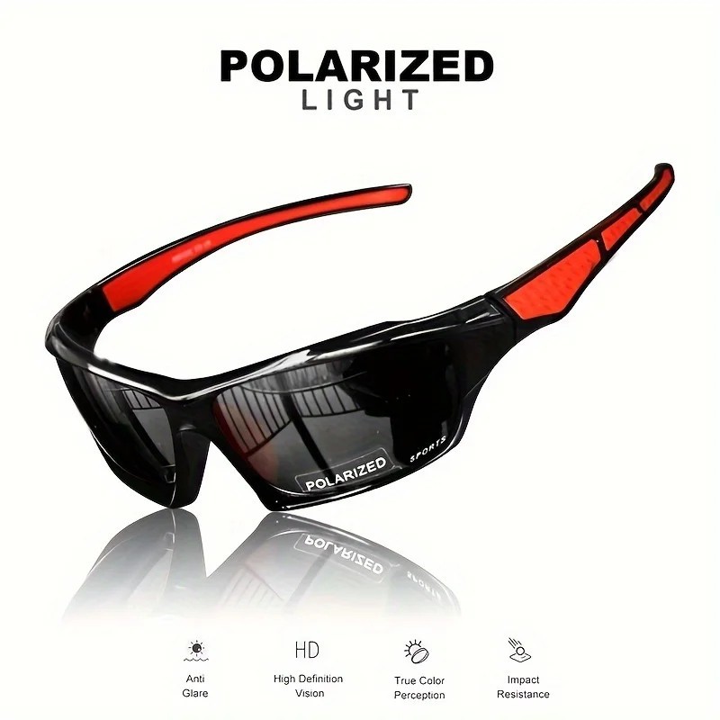 Polarized Sports Sunglasses UV400 Men Driving Fishing Cycling Mirror Shades