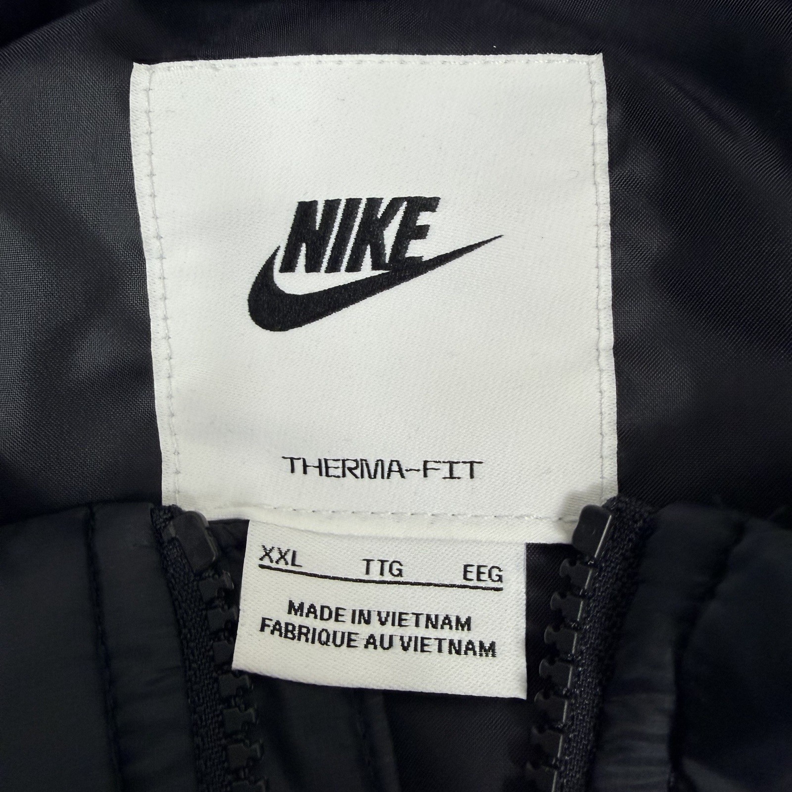 Nike Mens Therma-Fit Windrunner Full Zip Puffer Vest Size XXL -Black HQ5654-010
