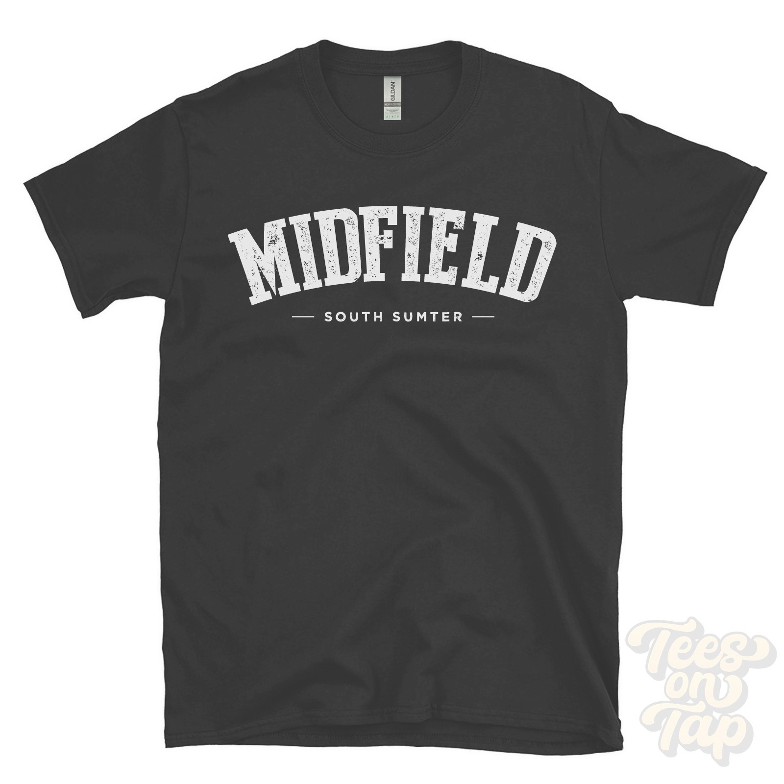 MIDFIELD SOUTH SUMTER T-SHIRT Sumter South Carolina USA retro varsity style gift