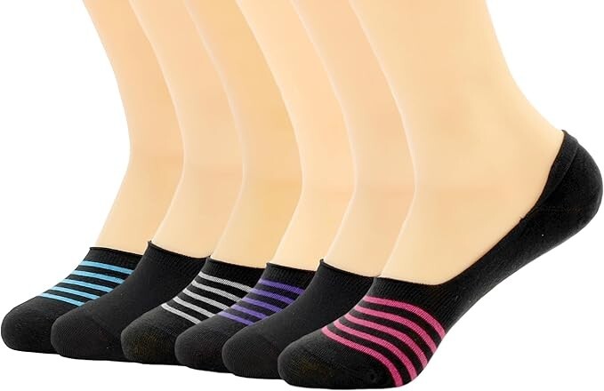 Peds Women’s Mid Sport Liner Socks, 6-Pairs women’s size 5-10