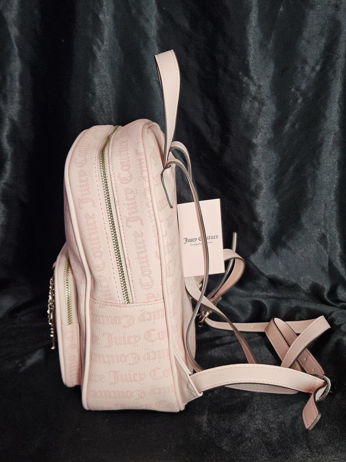 Juicy Couture Pink Good Vibes Mini Backpack NWT Y2K Style Coquette Aesthetic