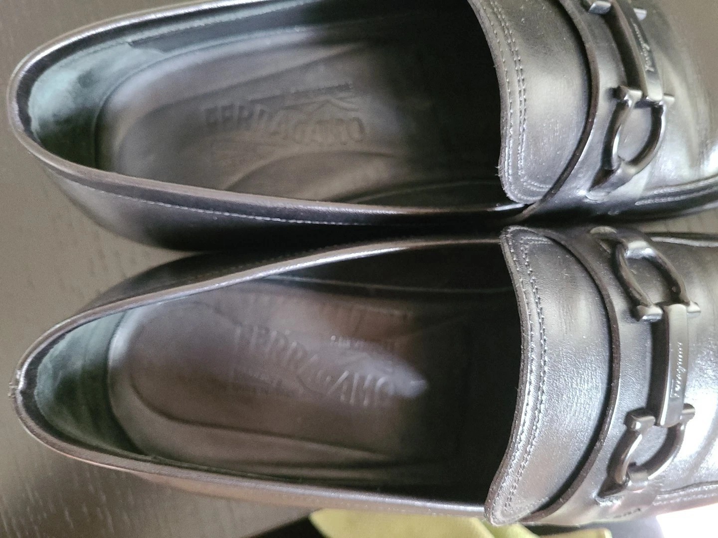 Salvatore Ferragamo Men’s Leather Gancini Bit Loafers Size 11.5 D Made In Italy